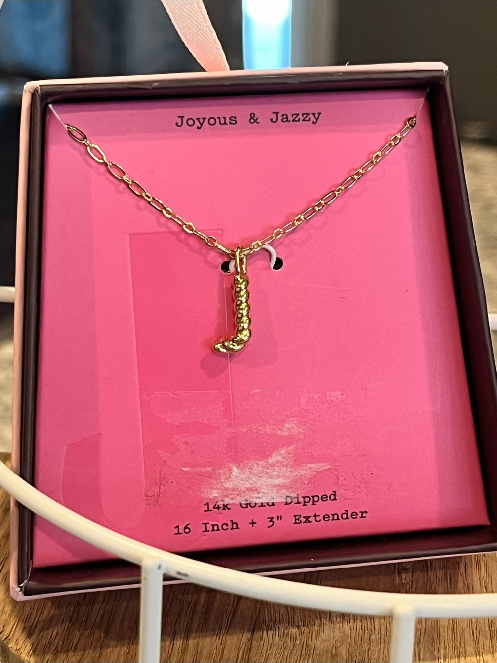 A New Day “J” Initial Necklace New